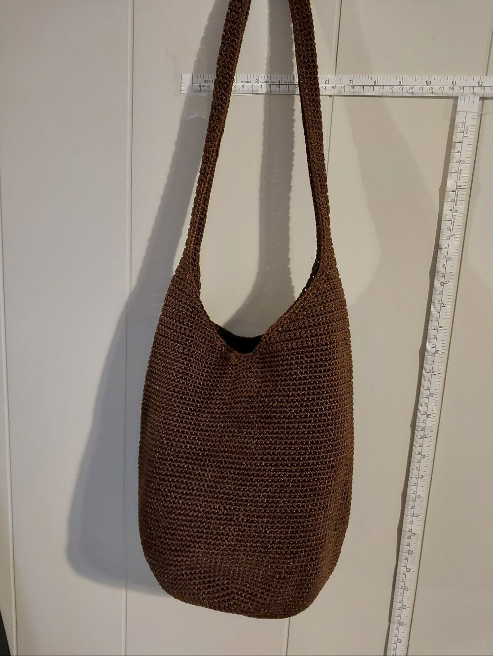 Brown Crochet Shoulder Bag The Sak